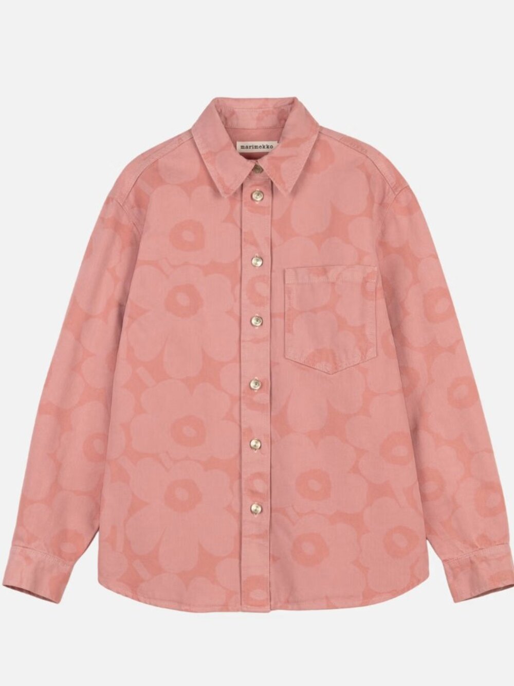 NEW MARIMEKKO maridenim vaihe unikko jean shirt in pink